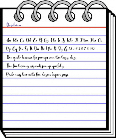 Hosabien Regular animated font preview