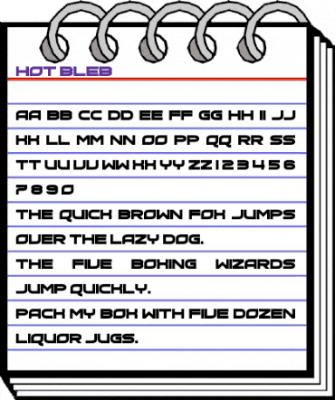 Hot Bleb Regular animated font preview Hot Bleb Regular animated font preview