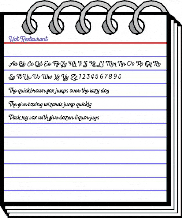 Hot Restaurant Hot Restaurant animated font preview