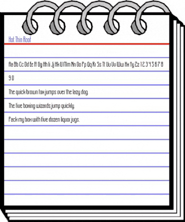 Hot Thin Roof Regular animated font preview Hot Thin Roof Regular animated font preview
