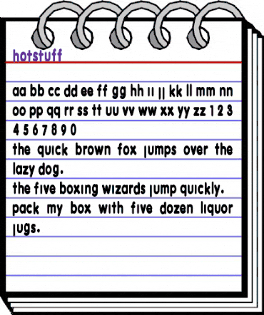 HotStuff Regular animated font preview