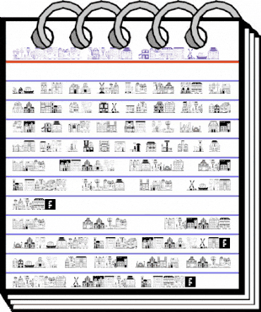 Houses Four Regular animated font preview