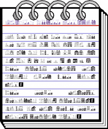 Houses Three Regular animated font preview Houses Three Regular animated font preview