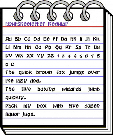 Houtsneeletter Regular animated font preview