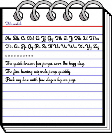 Hovalik Regular animated font preview