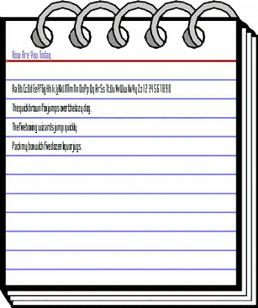 How Are You Today Regular animated font preview