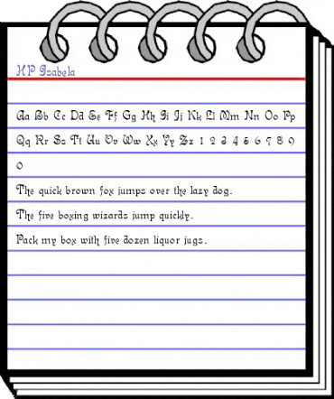 HP-Isabela Regular animated font preview