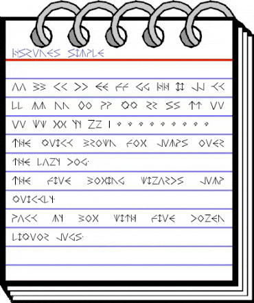 HSRunesSimple Regular animated font preview