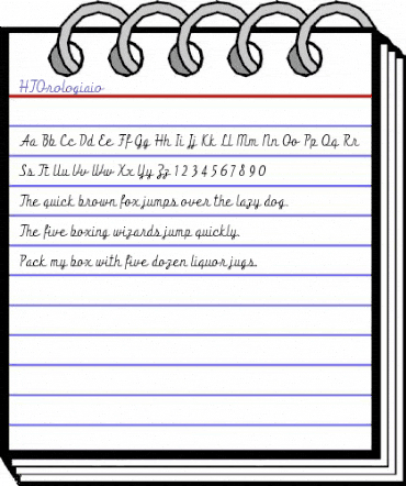 HT Orologiaio Regular animated font preview