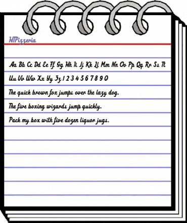 HT Pizzeria Regular animated font preview