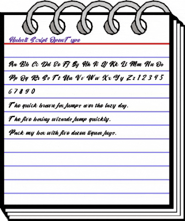 Hubolt Script animated font preview