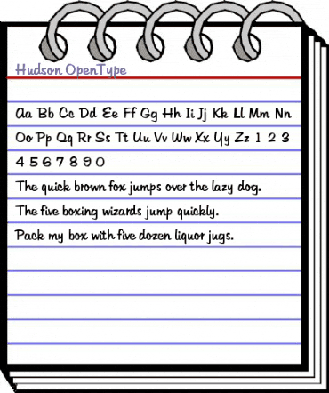 Hudson Regular animated font preview