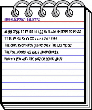 Humblle Rought All Caps Regular animated font preview