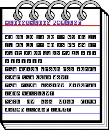 HummaShumma Regular animated font preview