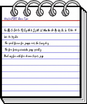 Hurilen FREE Regular animated font preview