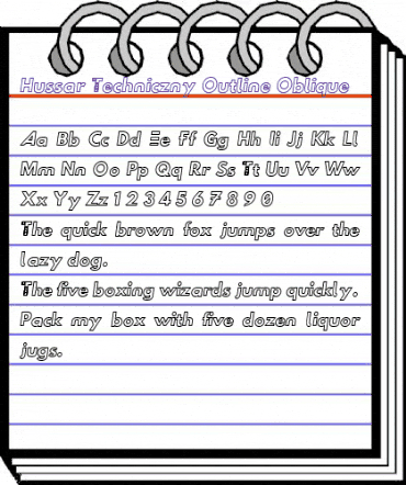 Hussar Techniczny Bold animated font preview Hussar Techniczny Bold animated font preview