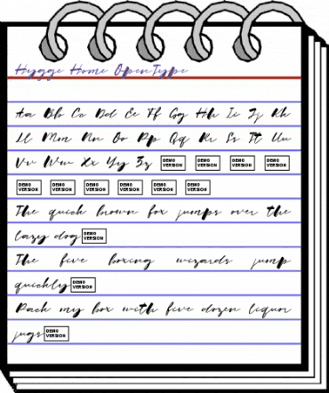 Hygge Home Demo animated font preview