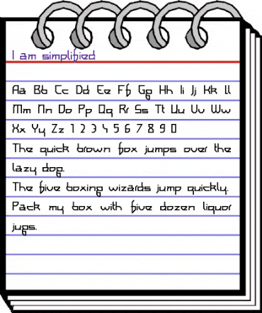 I am simplified Regular animated font preview I am simplified Regular animated font preview