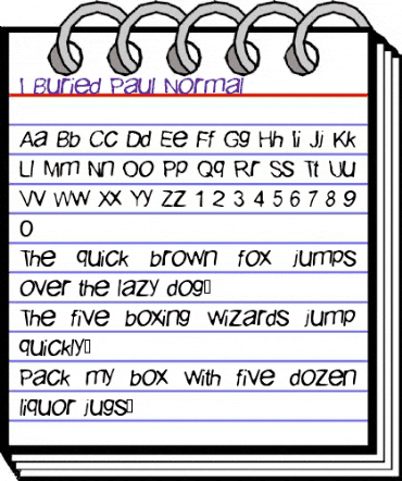 I Buried Paul Normal animated font preview I Buried Paul Normal animated font preview
