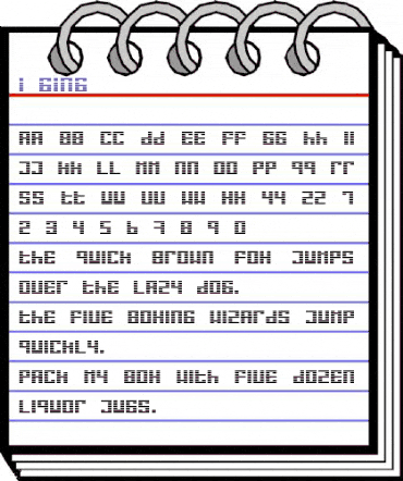 I Ging Regular animated font preview