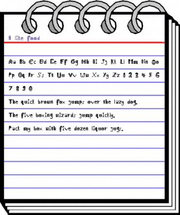 I_like_food Medium animated font preview I_like_food Medium animated font preview