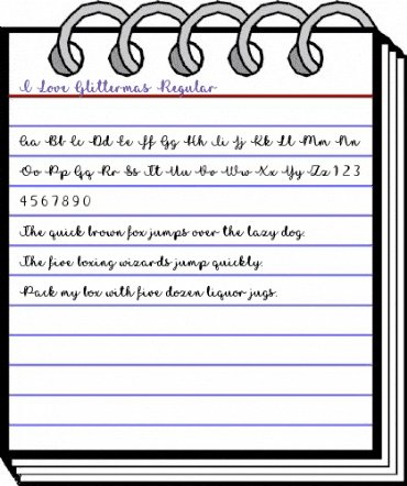 I Love Glittermas Regular animated font preview I Love Glittermas Regular animated font preview