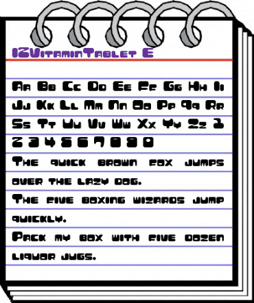 I2Vi&#56429intable E animated font preview