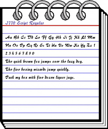 I770-Script Regular animated font preview I770-Script Regular animated font preview