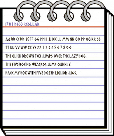 I781-Deco Regular animated font preview