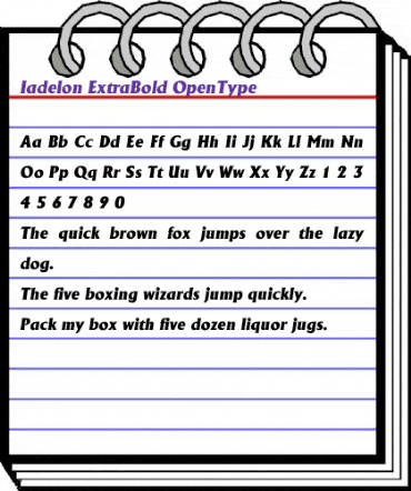 Iadelon ExtraBold animated font preview Iadelon ExtraBold animated font preview