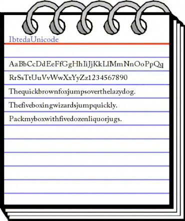 Ibteda Unicode Regular animated font preview Ibteda Unicode Regular animated font preview