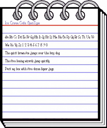 Ice Cream Cake Regular animated font preview