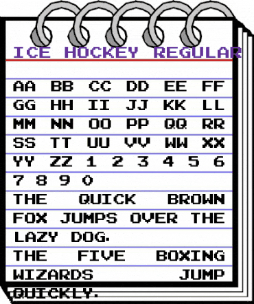 Ice Hockey Regular animated font preview Ice Hockey Regular animated font preview