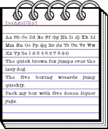 IceAgeDRe1 Regular animated font preview IceAgeDRe1 Regular animated font preview