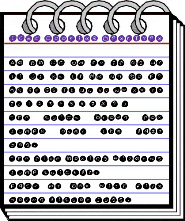 Iced Cookies Regular animated font preview