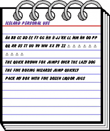 ICELAND Regular animated font preview ICELAND Regular animated font preview