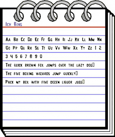 Ich Bins Regular animated font preview Ich Bins Regular animated font preview