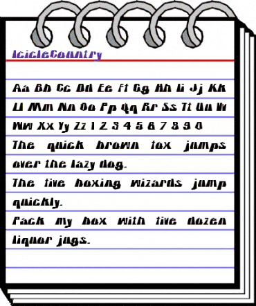 IcicleCountry Regular animated font preview IcicleCountry Regular animated font preview