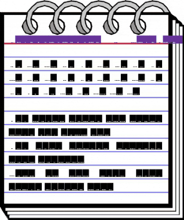 Identification 02M animated font preview Identification 02M animated font preview