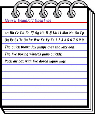 Idenver DemiBold animated font preview Idenver DemiBold animated font preview