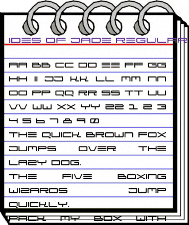 Ides of Jade Regular animated font preview Ides of Jade Regular animated font preview