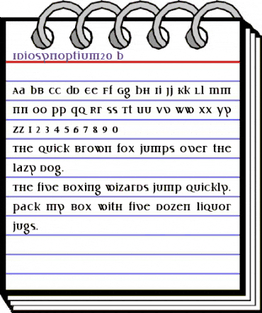 Idiosynoptium2.0 B Regular animated font preview Idiosynoptium2.0 B Regular animated font preview