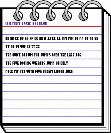 Idiotism Basic Regular animated font preview Idiotism Basic Regular animated font preview