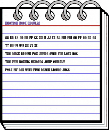 Idiotism Book Regular animated font preview Idiotism Book Regular animated font preview