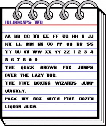 IglooCaps Wd Regular animated font preview IglooCaps Wd Regular animated font preview