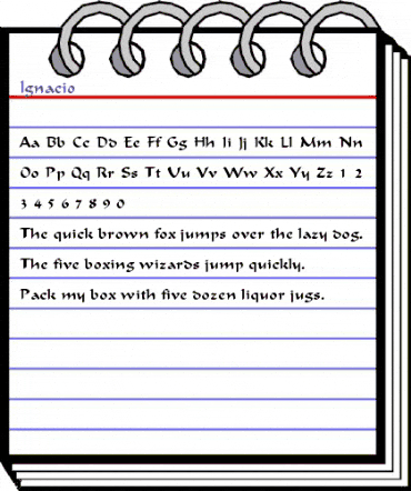 Ignacio Regular animated font preview Ignacio Regular animated font preview