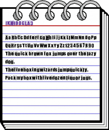 IKHIOOGLA3 Regular animated font preview IKHIOOGLA3 Regular animated font preview