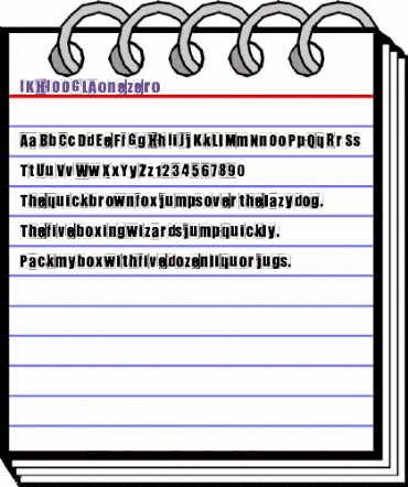 IKHIOOGLAonezero Regular animated font preview IKHIOOGLAonezero Regular animated font preview