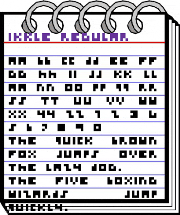 Ikkle Regular animated font preview Ikkle Regular animated font preview