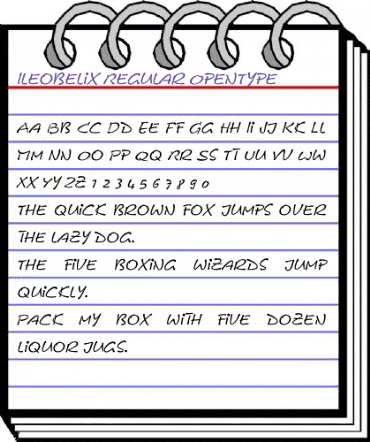 Ileobelix Regular animated font preview Ileobelix Regular animated font preview